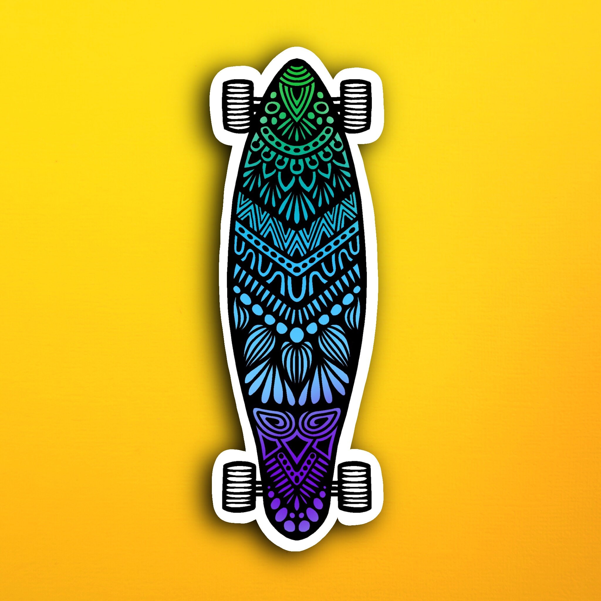 Longboard Sticker (WATERPROOF)