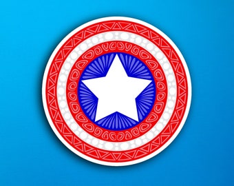 Captain America Sticker (WATERPROOF)