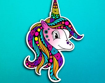 Zenimal - Ulyssa the Unicorn Sticker (WATERPROOF)