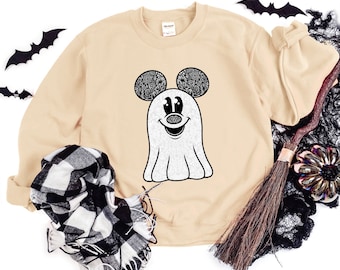 Cream Ghost Ears Crewneck!