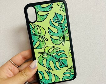 MISPRINTED - IPHONE xr max - Green Palm Leaf 50% OFF