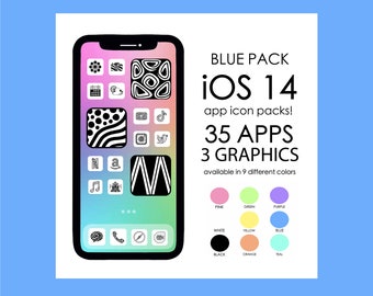 BLUE iOS 14 App Icons!