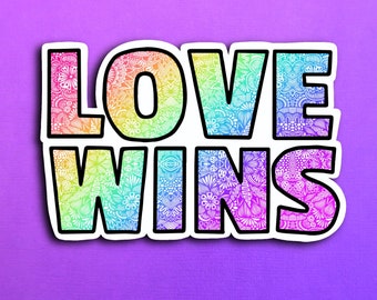 Love Wins Sticker (WATERPROOF)