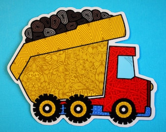 Dump Truck Sticker (WATERPROOF)