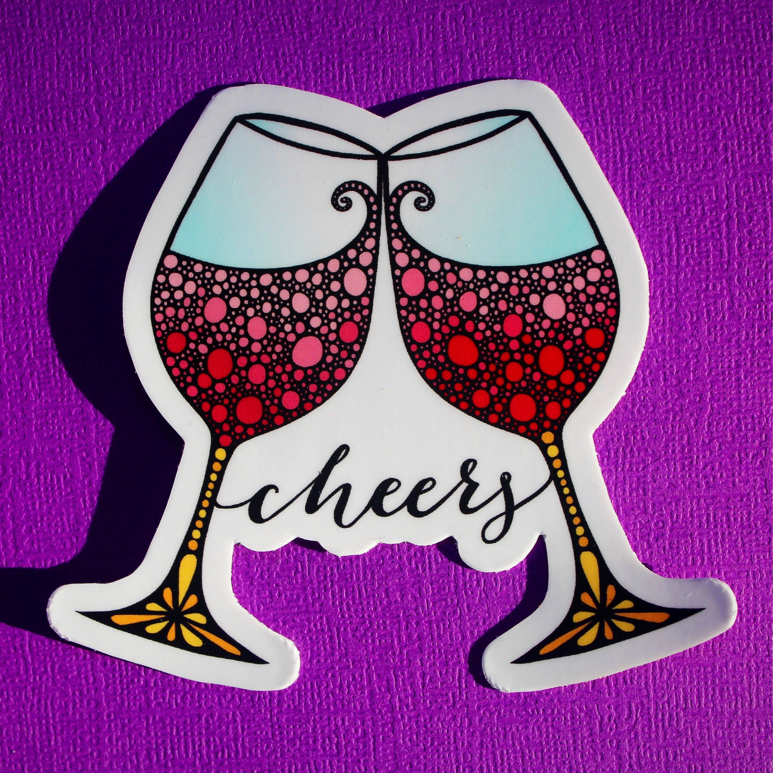 Wine Sticker WATERPROOF Etsy