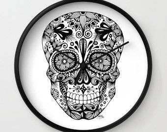 Sugar Skull Clock