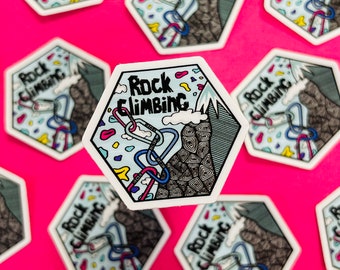 Mini Rock climbing Sticker (WATERPROOF)