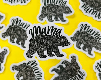 Mini Mama Bear Sticker (WATERPROOF)