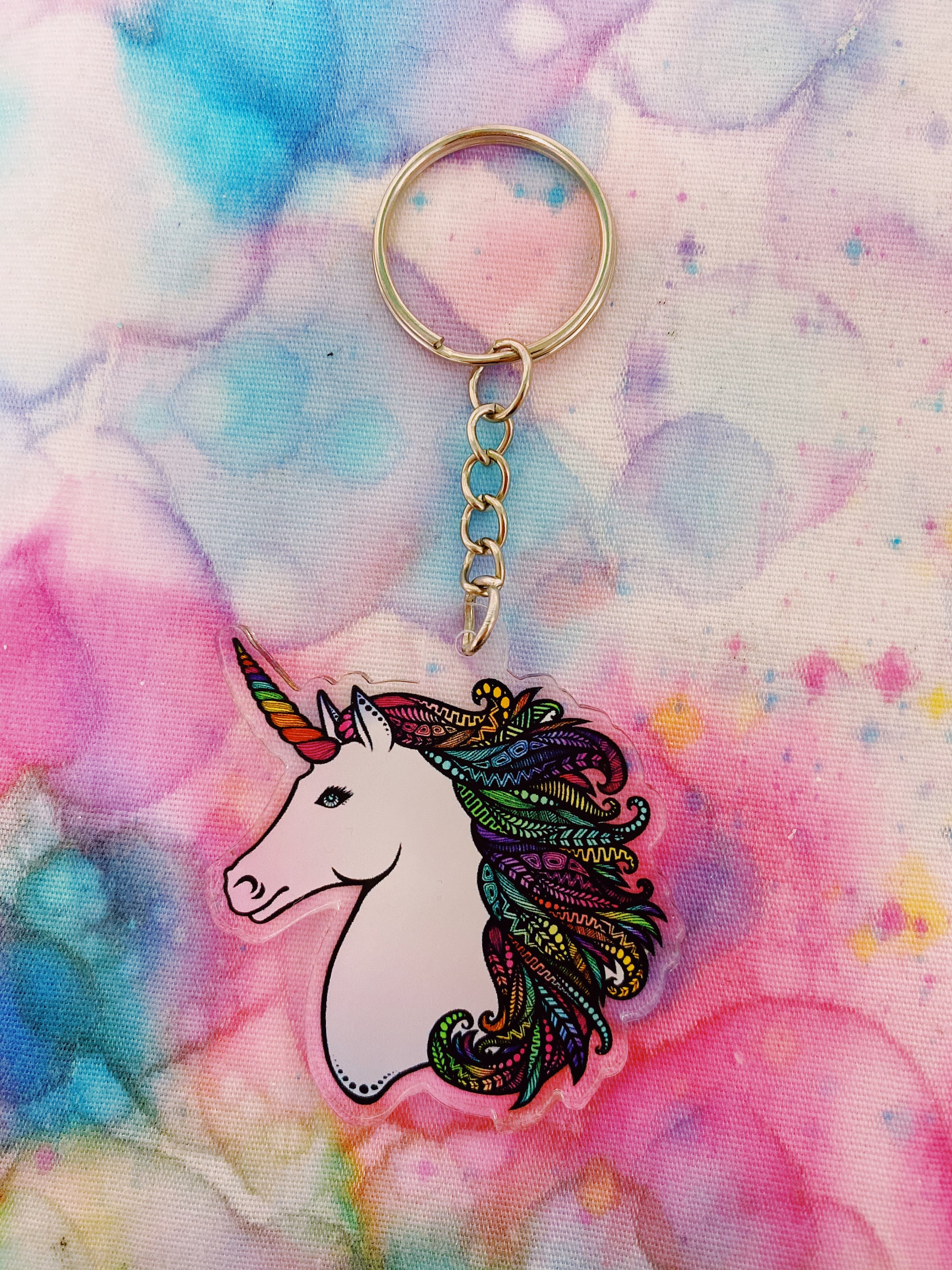 Unicorn Acrylic Keychain