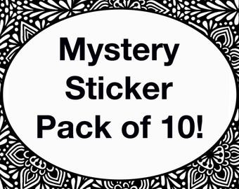 Mystery Sticker Pack of 10 (WATERPROOF) (WATERPROOF)