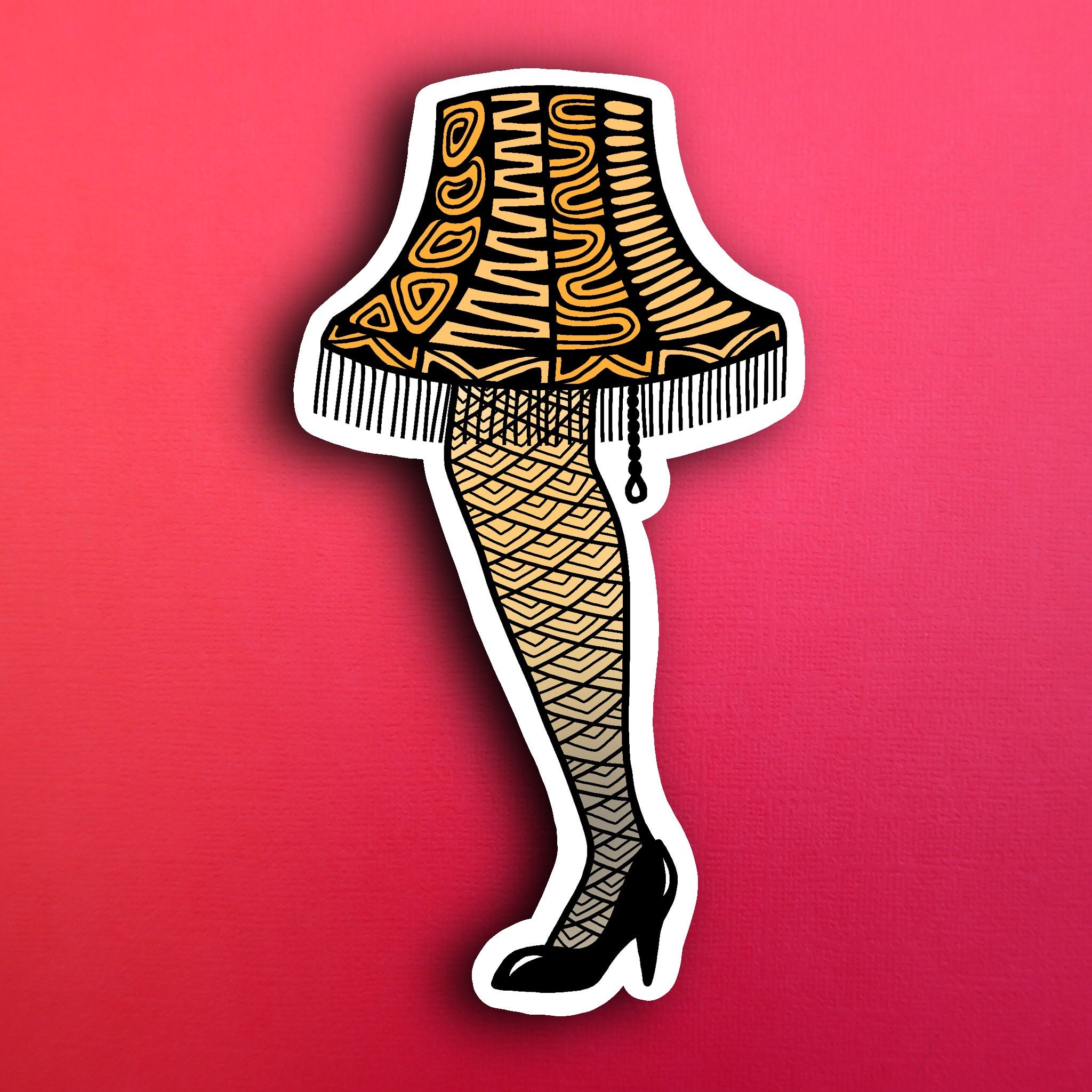 Leg Lamp Sticker (WATERPROOF)
