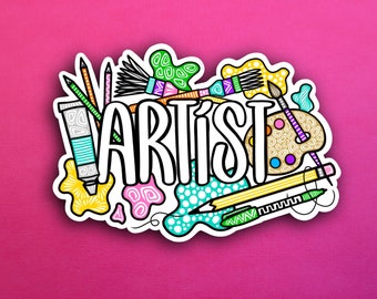 Artist Collage Sticker (WATERPROOF)