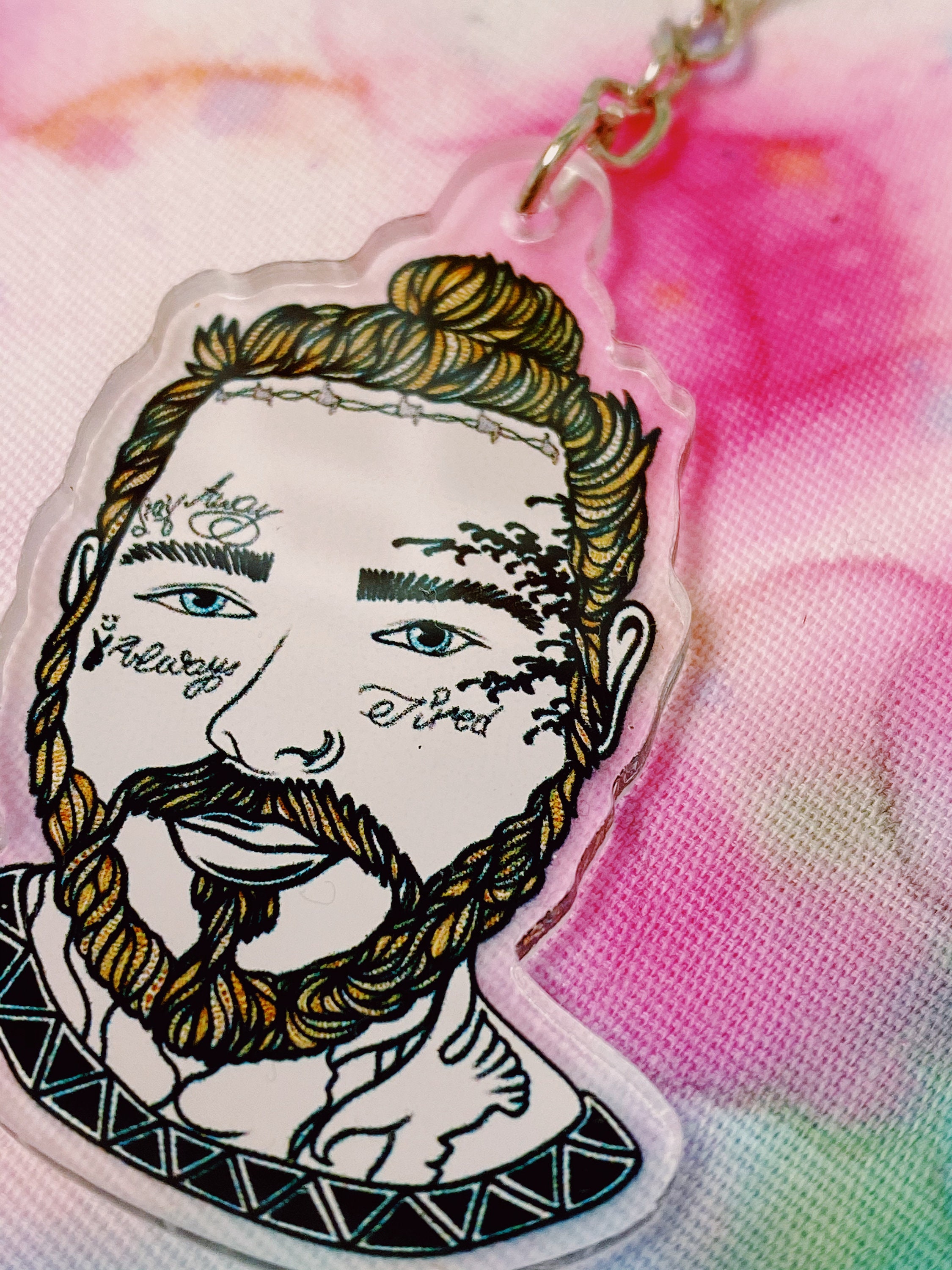 Post Malone Acrylic Keychain