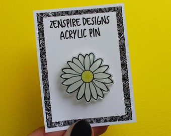 Daisy Acrylic Pin