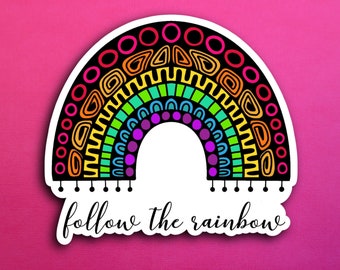 Follow the rainbow Sticker (WATERPROOF)