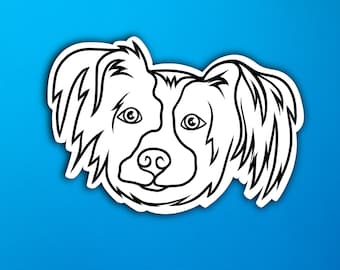 Stitch the Dog Simple Line Sticker (WATERPROOF)