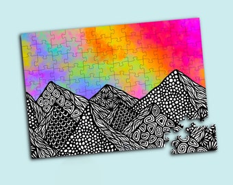 Rainbow Mountain Puzzle