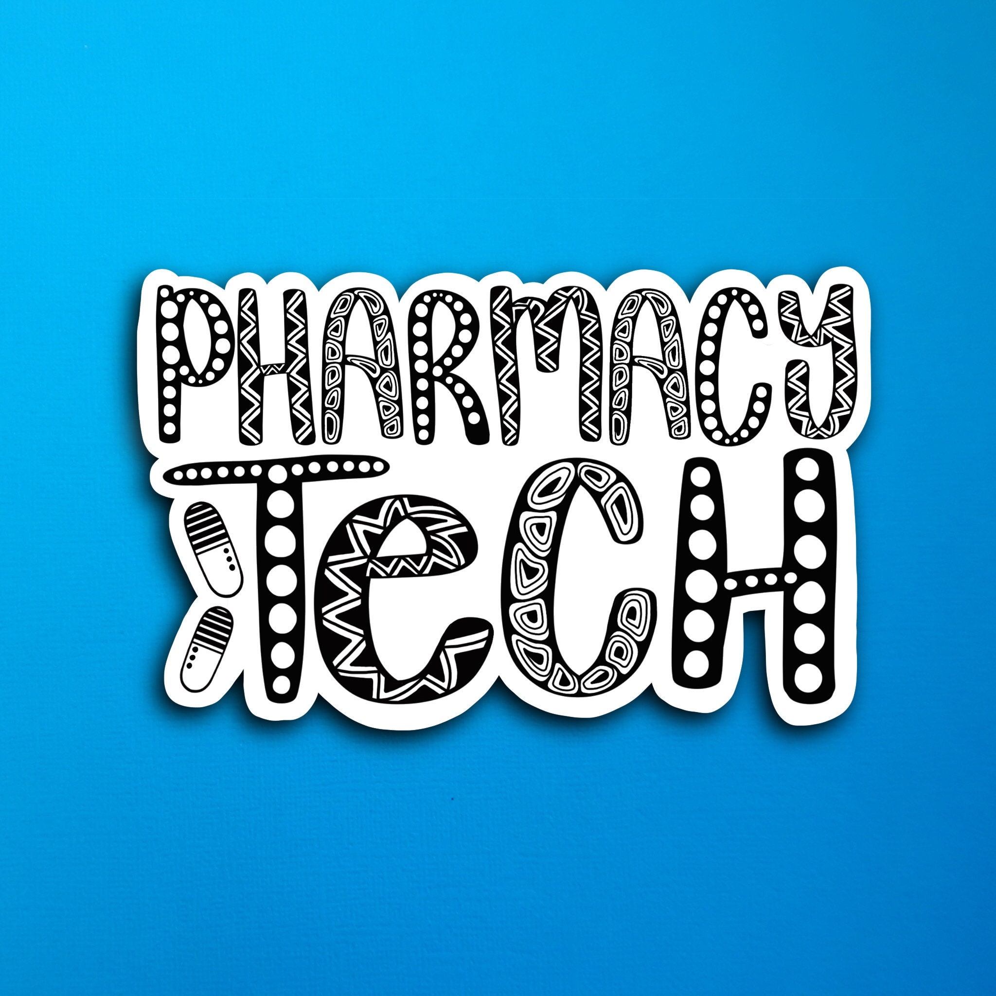 Pharmacy Tech Sticker (WATERPROOF)