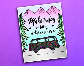 New Adventure Sticker (WATERPROOF)