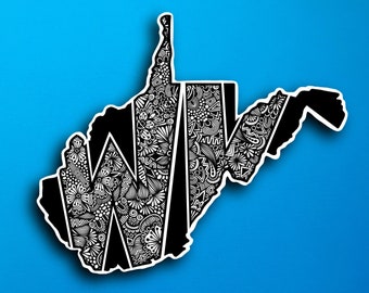 State West Virginia Sticker (WATERPROOF)