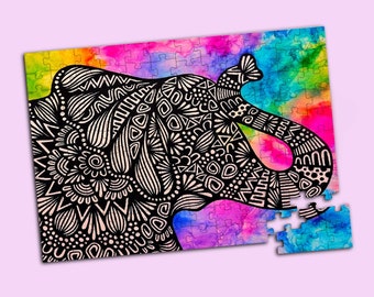 Rainbow Elephant Puzzle