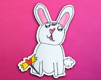 Pari's Cotton Tail Bunny Sticker (WATERPROOF)