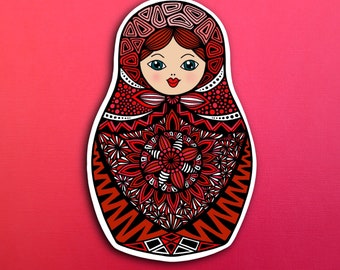 Russian Doll Sticker (WATERPROOF)