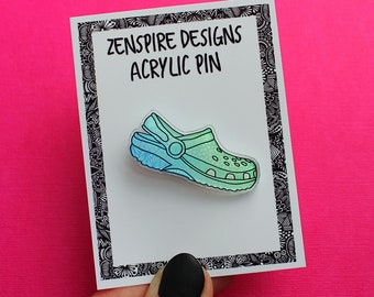 Croc Acrylic Pin