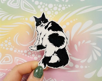 Misprinted Spike the Cat Sticker (WATERPROOF)