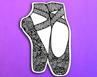 Pointe Shoes Sticker (WATERPROOF)