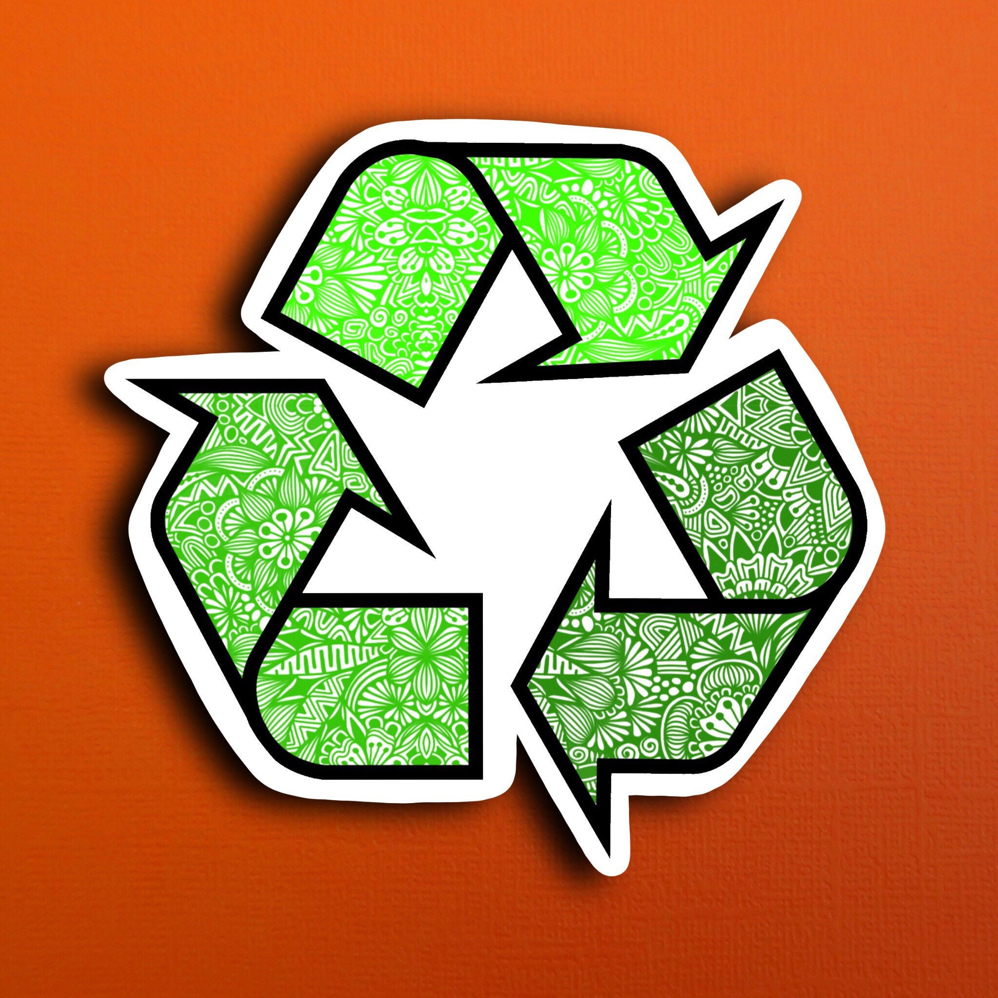 Recycle Sticker (WATERPROOF)