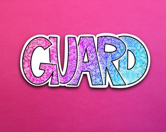 Magenta Guard Sticker (WATERPROOF)