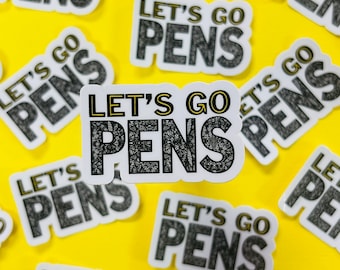 Mini Let's Go Pens Sticker (WATERPROOF)