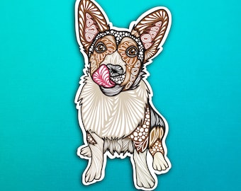 Tilly the Dog Sticker (WATERPROOF)