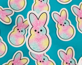 Mini bunny peep Sticker (WATERPROOF)