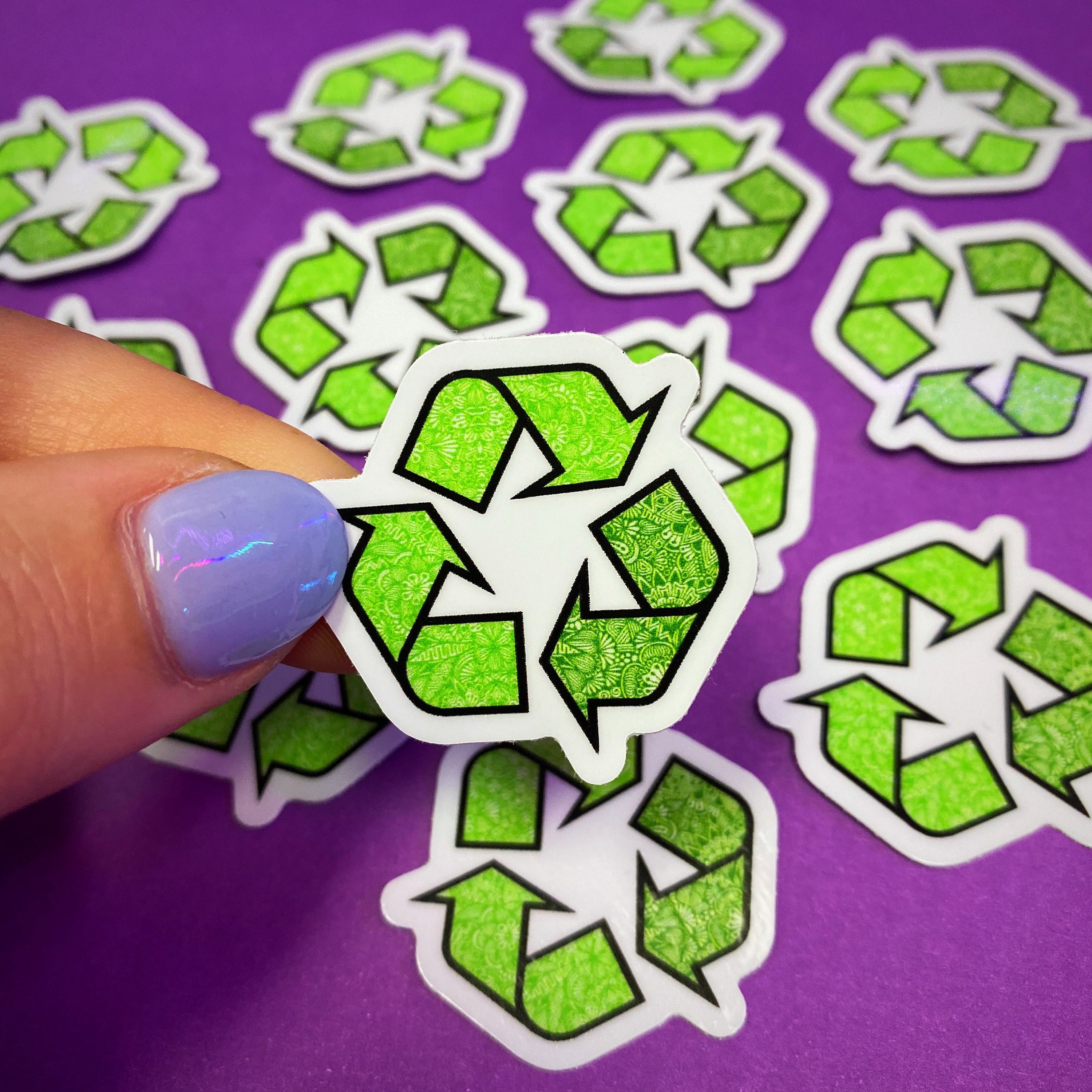Mini Recycle Sticker (WATERPROOF)
