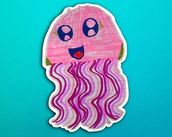 Pari's Pink Jelly Sticker (WATERPROOF)