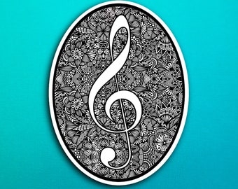 Music Note Sticker (WATERPROOF)