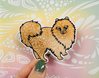 Misprinted Pomeranian Sticker (WATERPROOF)