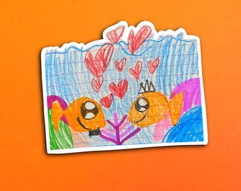 Pari's Love Fish Sticker (WATERPROOF)