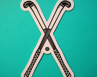Field Hockey Sticker (WATERPROOF)