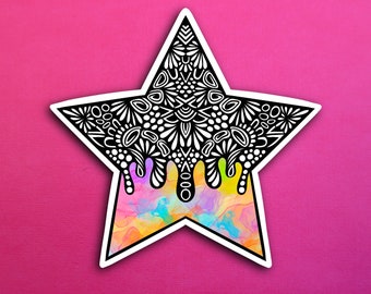 Drippy Star Sticker (WATERPROOF)