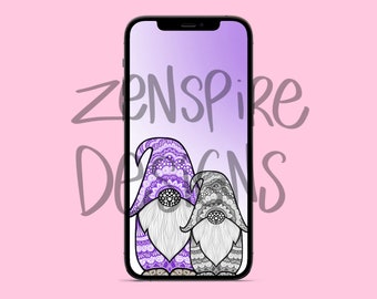 Purple Gnome Phone Wallpaper
