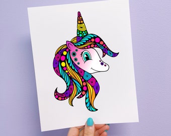 Ulyssa the Unicorn Print