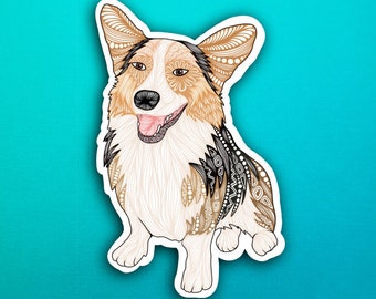 Multi Corgi Dog Sticker (WATERPROOF)