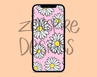 Pink Daisy Phone Wallpaper