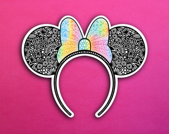 Magic Rainbow Ears Sticker (WATERPROOF)