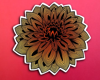 Dahlia Sticker (WATERPROOF)