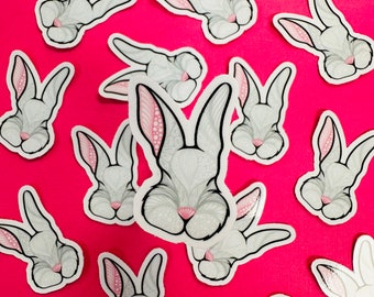 Mini New Bunny Sticker (WATERPROOF)