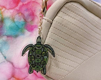 Turtle Acrylic Keychain